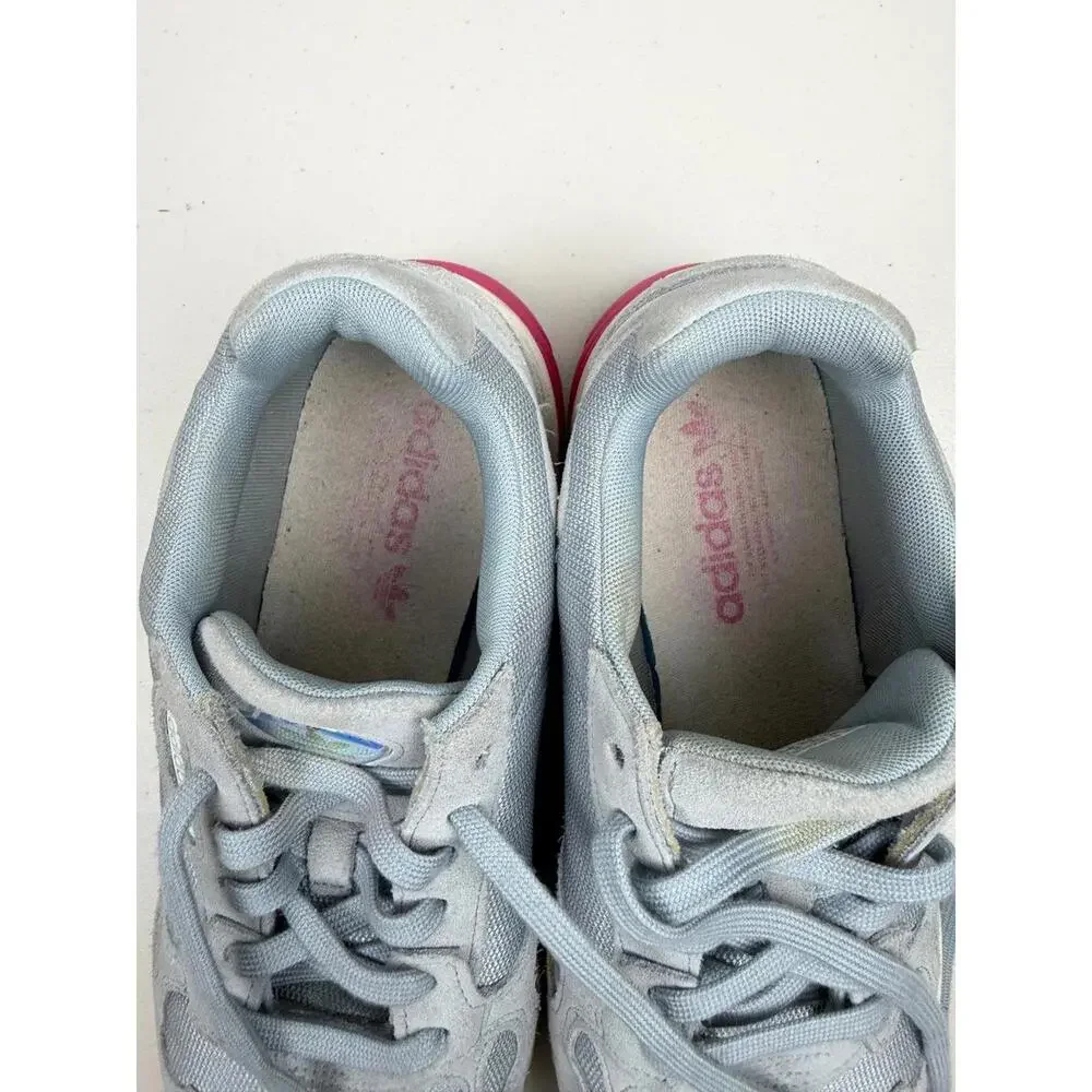 Adidas Womens Falcon Size 9.5 Light Gray Real Magenta EG2676‎